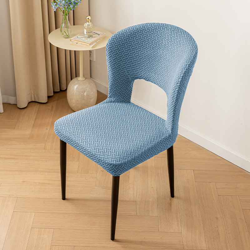 cubierta de silla de mesa curva cubierta de silla de comedor cubierta universal cubierta de asiento elástica gruesa cubierta de taburete a prueba de agua a prueba de aceite