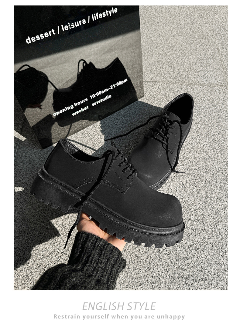 ShoeVault Stivali Martin da uomo bassi 2025 Primavera Quattro Stagioni Retro Casual Stile Britannico Scarpe Derby in Pelle con Alluce Valgo_voghion.com