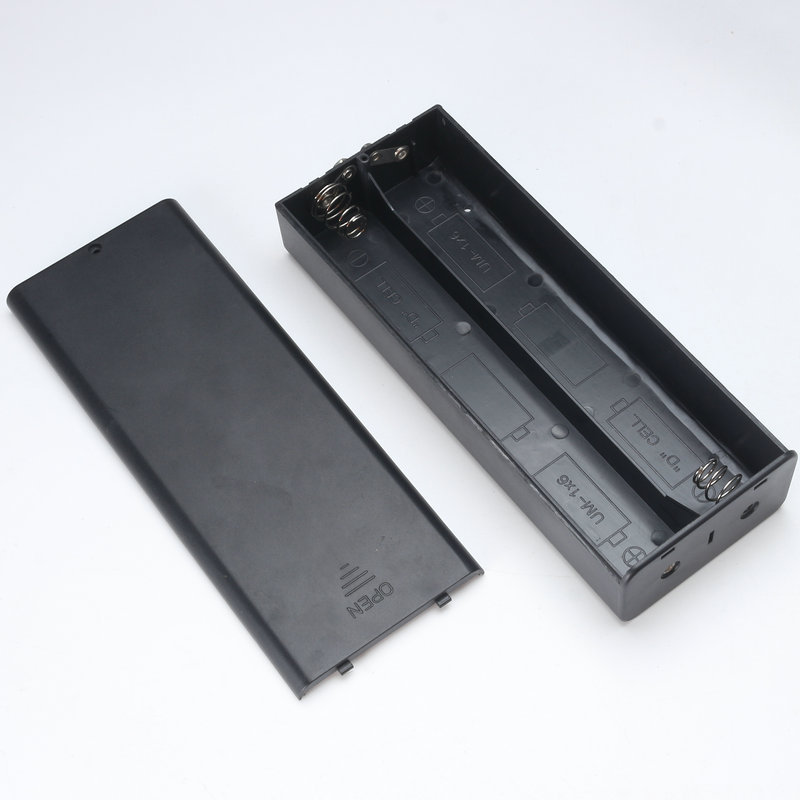 电池盒厂家供应1号6节双排长型有盖电池盒BBL6D 工业电池盒批发