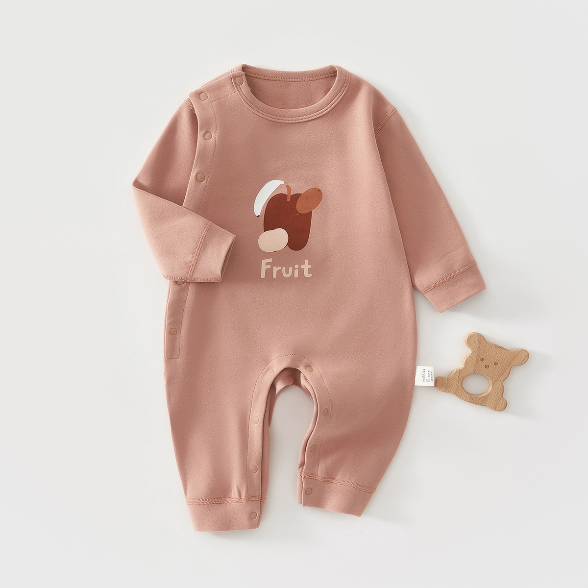 Baby camiseta de algodón sin hueso primavera y otoño bebé manga larga para salir ropa de escalada recién nacido ropa de bebé Anyang