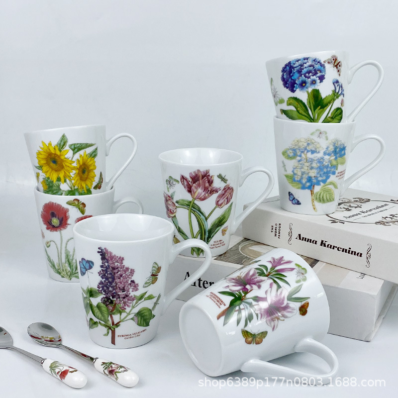 Ceramic Cup Mug Couple Coffee Cup Home Breakfast Milk Cup Office Potter Merrillin Creative Drinking Cup