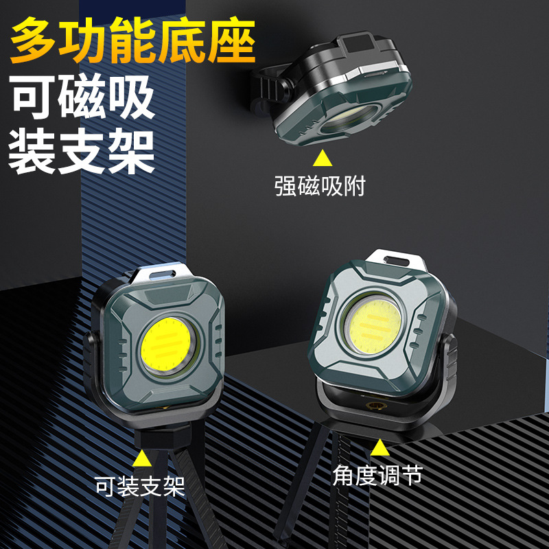 Shangjia nueva lámpara de trabajo magnética portátil recargable lámpara de camping multifuncional al aire libre lámpara de camping impermeable lámpara de mantenimiento