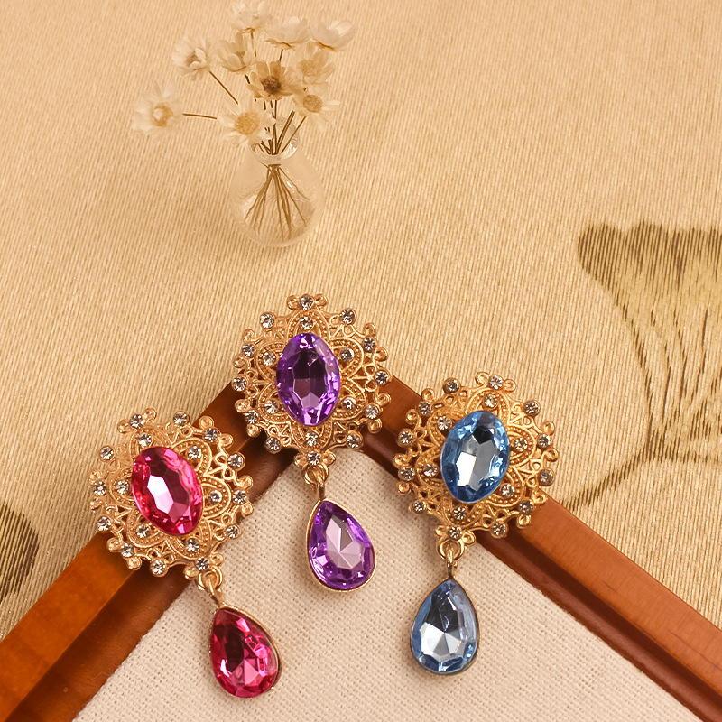 水滴合金フラワープレートダイヤモンドアクセサリー衣類アクセサリーラインストーンアクセサリー diy 合金フラワープレートダイヤモンドバックル