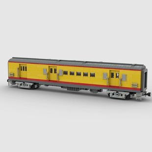 Cross-Border Moc-45185 Union Pacific Rpo Coach 1143+ Particle Number Toys Christmas
