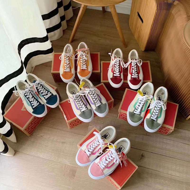 Putian version of Vance classic women's shoes white blue orange strawberry soda low Joker lovers canvas shoes a generation of hair Putian version of Vance classic women's shoes white blue orange strawberry soda low Joker lovers canvas shoes a generation of hair