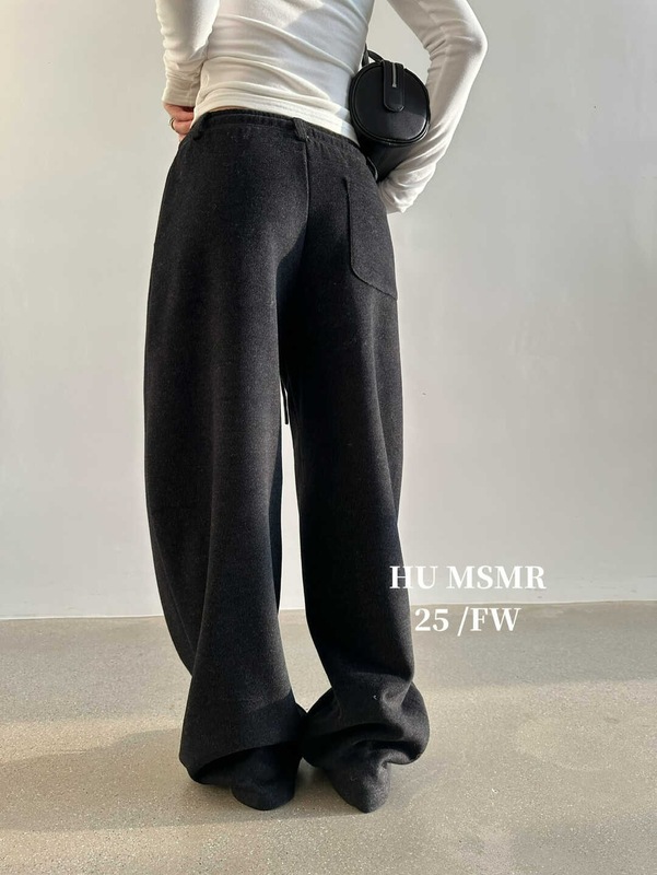 广州十三行HUMSMR爆款休闲宽松磨毛弯刀休闲裤B1150|undefined