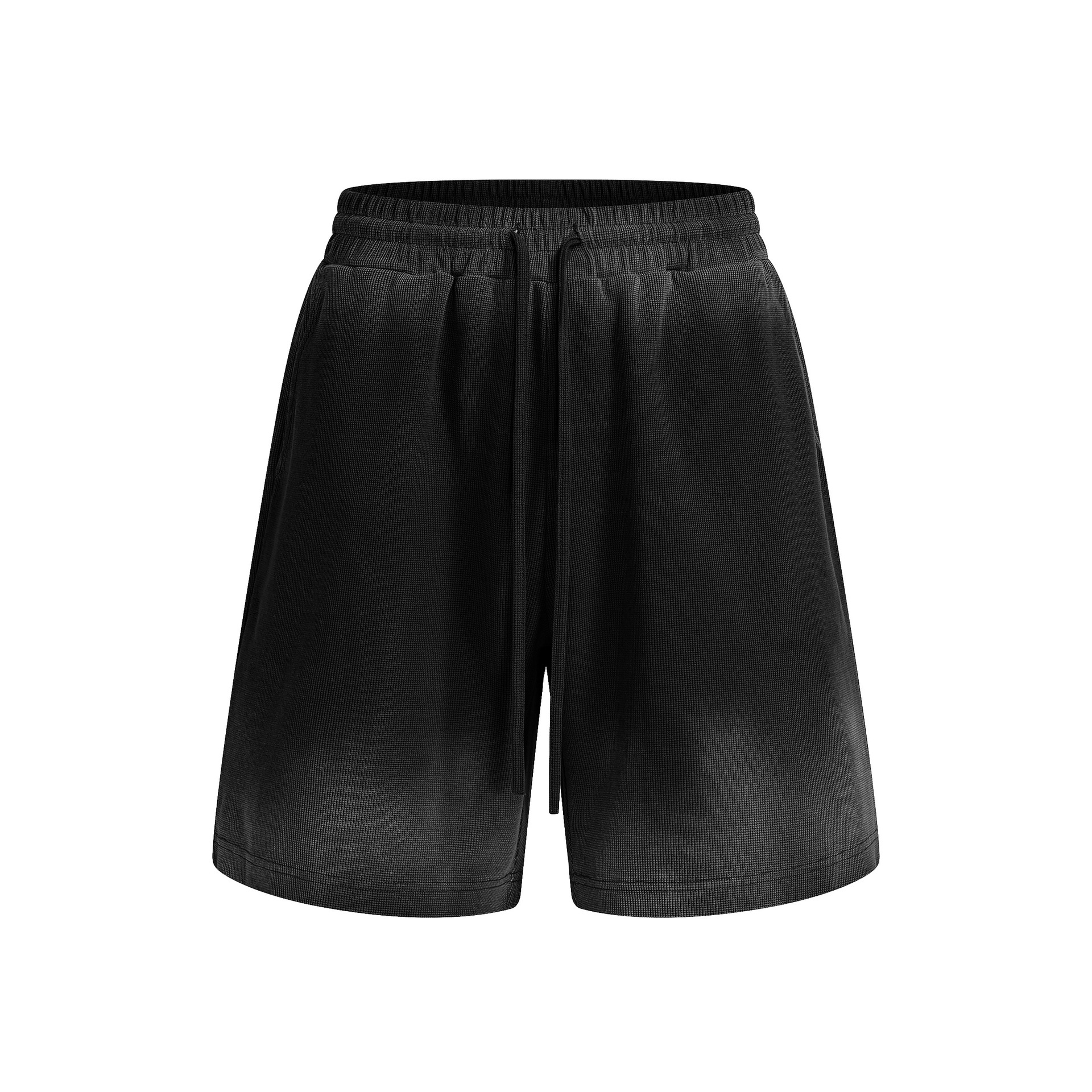 Marca de moda ropa de hombre lavado hace viejos pantalones cortos de borde suelto de verano delgados pantalones cortos deportivos casuales de manga corta para hombres image 11