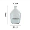 Hjm-Nordic wholesale hanging clock glass vase transparent horses drunk wood small mouth bald flower bleach hydroponic landing