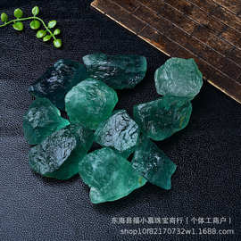 厂家供应天然绿萤石原石几何形大块水晶原石 扩香石香薰石批发