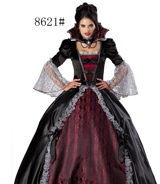 8621【skirt + stand collar + large bustle】