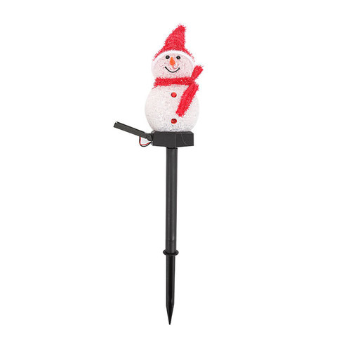 Amazon Christmas Snowman Solar Light Lawn Garden Light Outdoor Courtyard Landscape Decorative Light Colorful Light