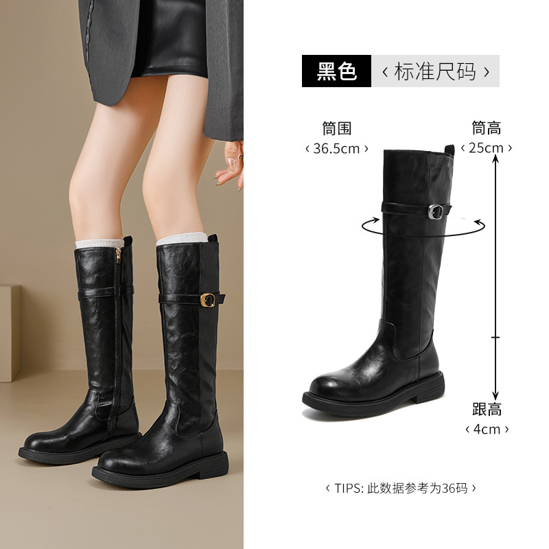 Botas negras anticuas para mujeres 2025 nuevo invierno inglés occidental botas de caballero vintage botas de camisa botas de Martin image 6