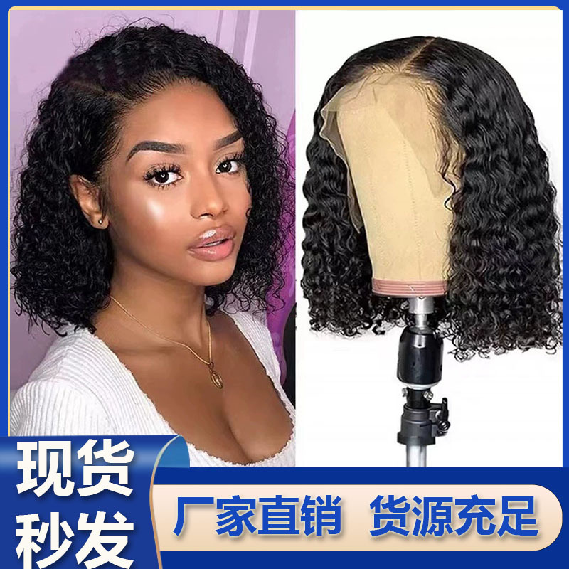 Pelucas transfronterizas nuevas pelucas europeas y americanas pequeñas pelucas africanas damas pelucas medias y largas pelucas de fibra química wig