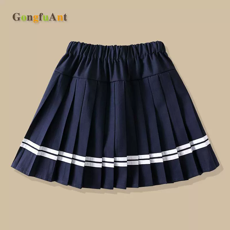 Girl's skirt, summer pleated skirt, children's mini-skirt for elementary school students, 2023 collection, (Cross-border trading)