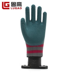 批發橡膠發泡勞保手套耐磨透氣防滑男女工人鋼筋水泥工地防護手套