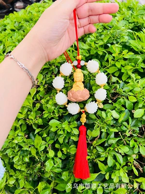 Car hanging — Chinese Style Items Wholesale - red-single-loop-guanyin