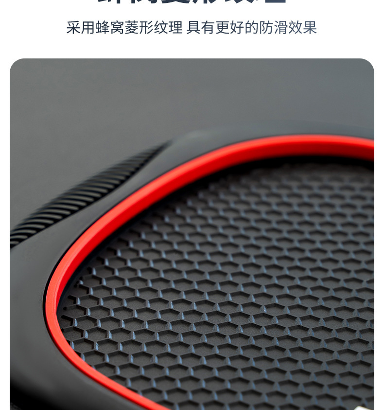 Car mobile phone bracket car central control anti-skid pad fixed navigation support frame temporary parking number interior supplies