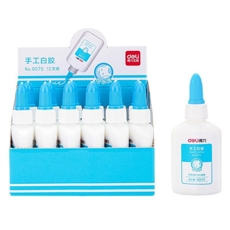 デリ 9070 白い接着剤幼稚園生手作り DIY 透明液体接着剤洗えるオフィス文具卸売|undefined