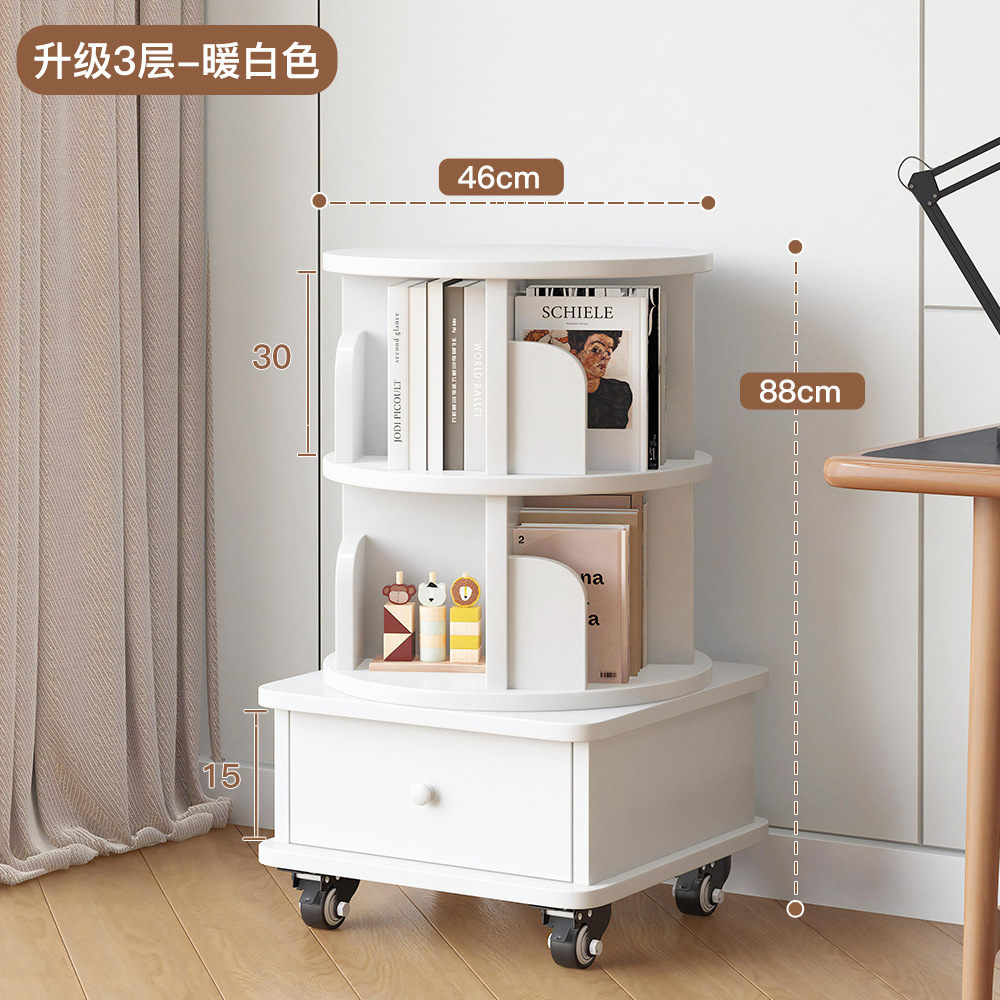 [올 원목] 따뜻한 화이트 서랍 스타일 3겹