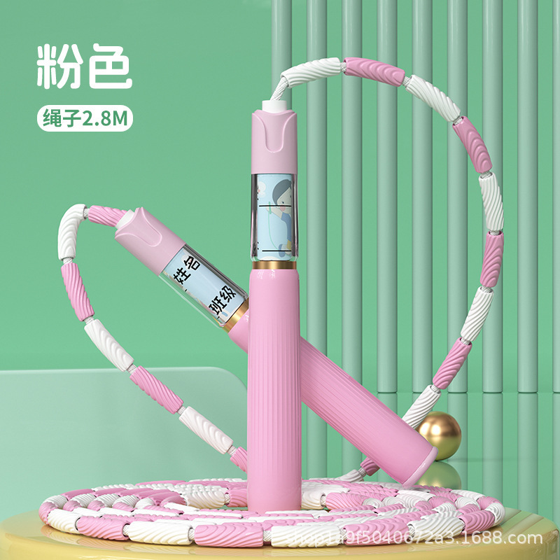 儿童跳绳竹节绳学生专用3到6岁初学幼儿园小学生可签名可调节跳神|undefined
