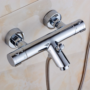 Bathtub thermostatic shower shower suit all copper temperature control faucet main body concealed shower thermostatic valve factory direct supply