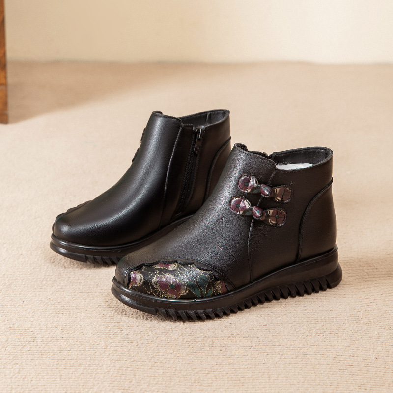 블랙(퍼 일체형 발은 한 사이즈 더 큽니다)