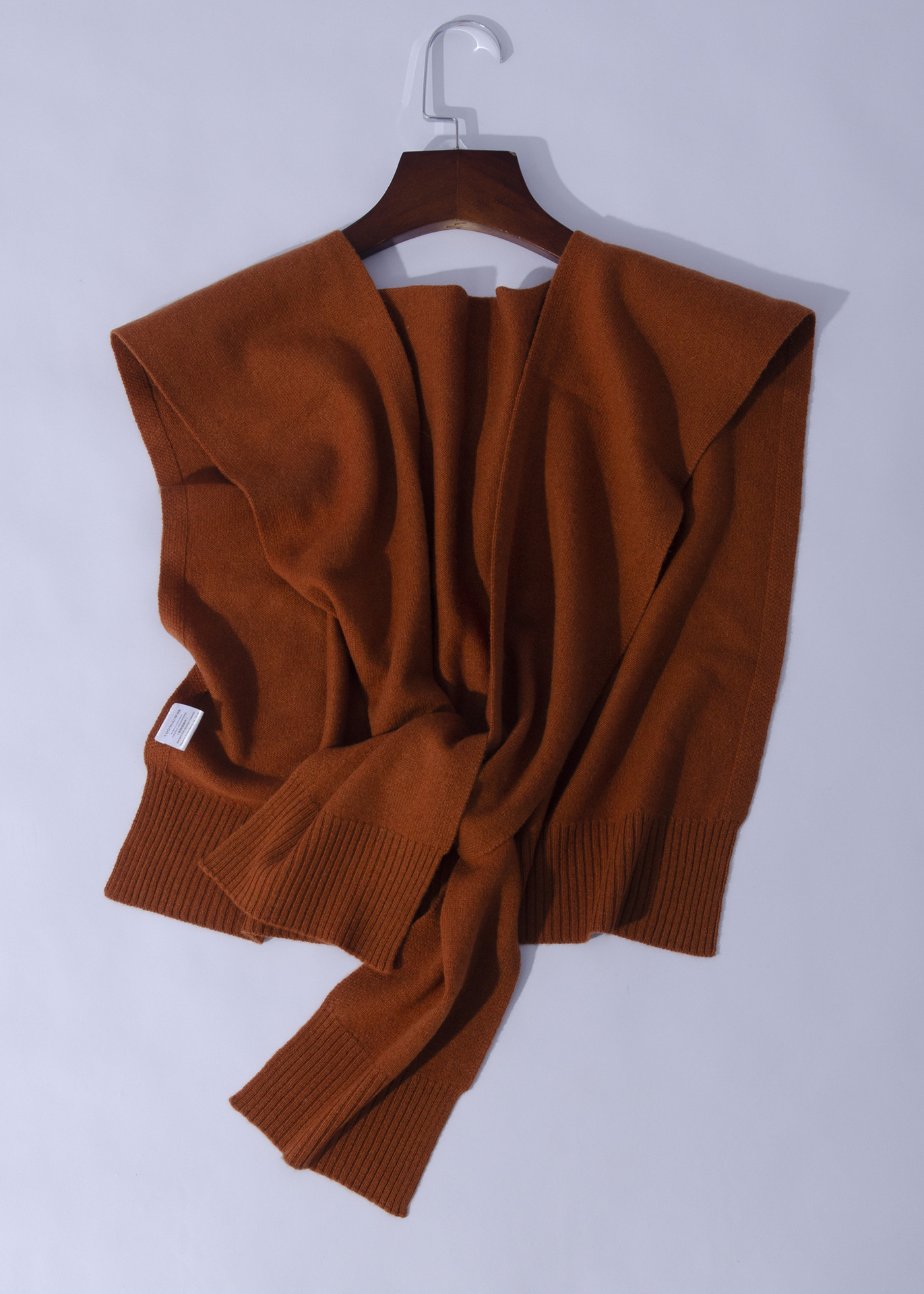 Fábrica de Mongolia Interior cabello recto de lana mezclada de punto caramelo color pigmento primavera otoño invierno sala de aire acondicionado calentamiento ligero pequeño hombro