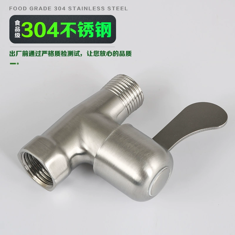 Straight-through valve 4 points switch water valve 304 stainless steel angle valve water pipe stop valve faucet valve outer wire inner and outer wire