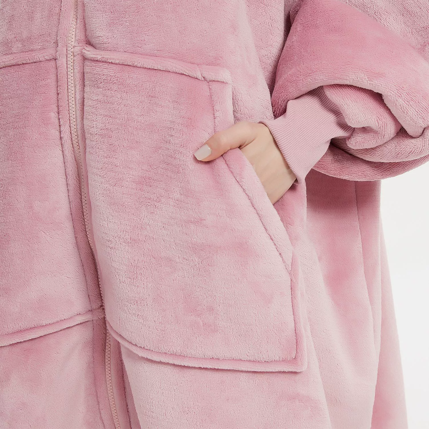Flannel pijama with hood for beloved, Amazon, increased thickness, plus size, 2023 collection
