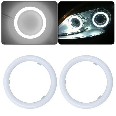 WANGHOI car modified LED light cotton light COB angel eye aperture motorcycle fog light daytime running light headlight aperture (Gündüz işıqları) - 60mm-white-light-single-price