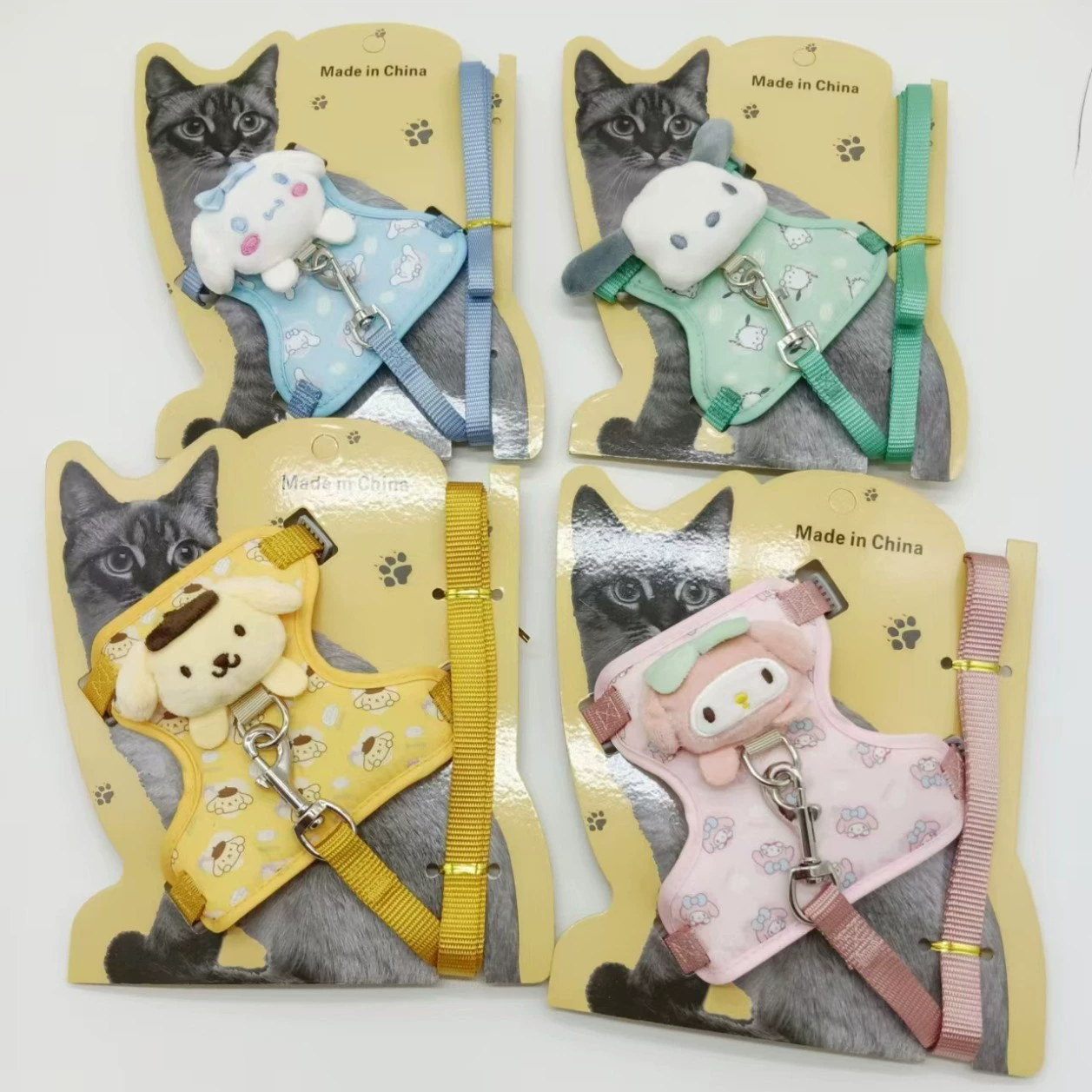 Оптовые заводские поводки для собак и кошек, стильные аксессуары для прогулок на улице, непроволакивающиеся поводки для кошек и маленьких собак.