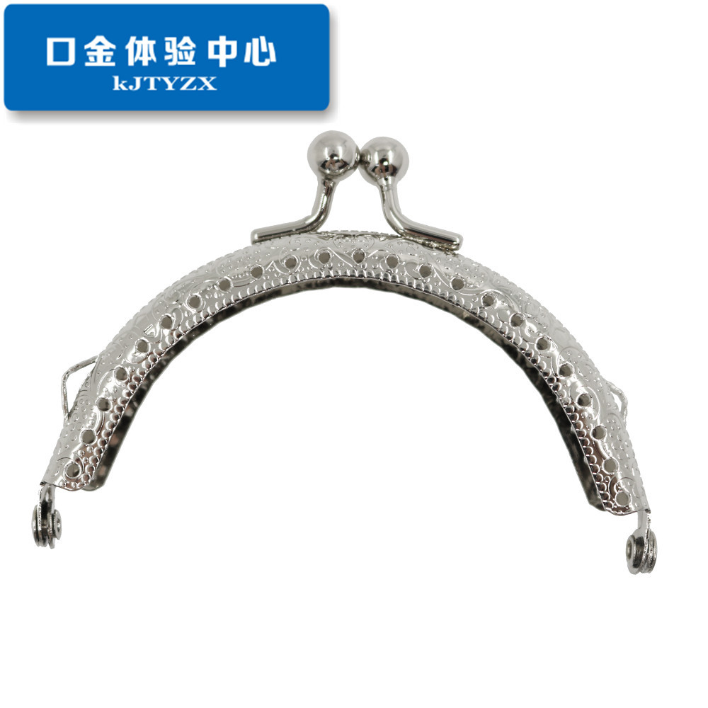 Precio especial: orejas de doble oreja 8.5CM máquina de relieve semicircular encabezada oro bolsas DIY accesorios de bolsas de oro