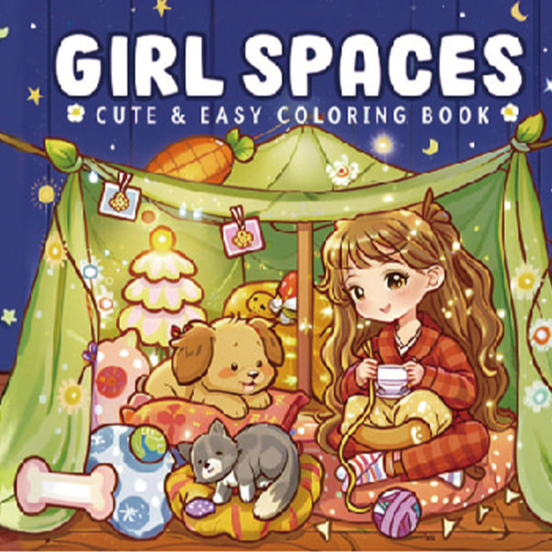 跨境涂色本 Spooky Cutie Coloring Book 怪兽系列儿童涂鸦填色本|undefined