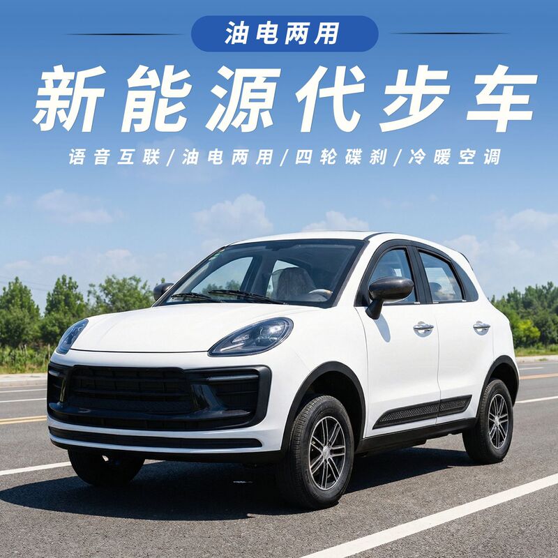 Electric Four-Wheeler for Home Use, Elderly Mobility Vehicle, New Energy Electric Car, Adult Electric Vehicle, Sedan