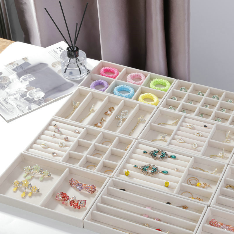 Jewelry Storage Box for Rings, Earrings, Necklaces, Jewelry Storage Box with Drawers, Organizer, Jewelry Tray, Display Tray