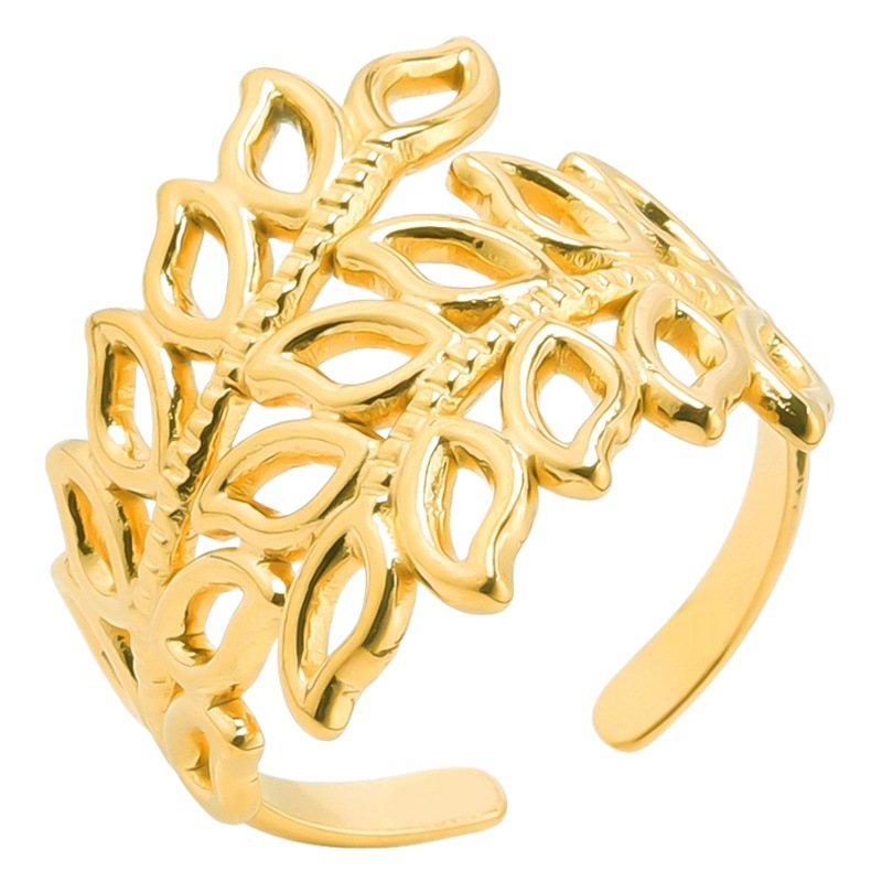 Cross-border Explosions Opening Adjustable Ring for Men and Women European and American Retro Style Stainless Steel Couple Ring Wholesale Jewelry