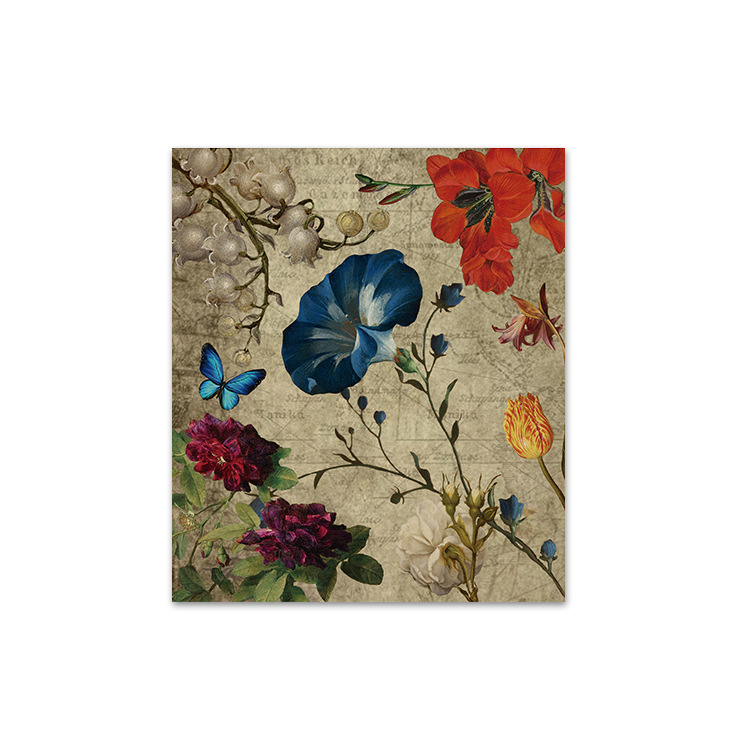 복고풍 꽃 그림 1