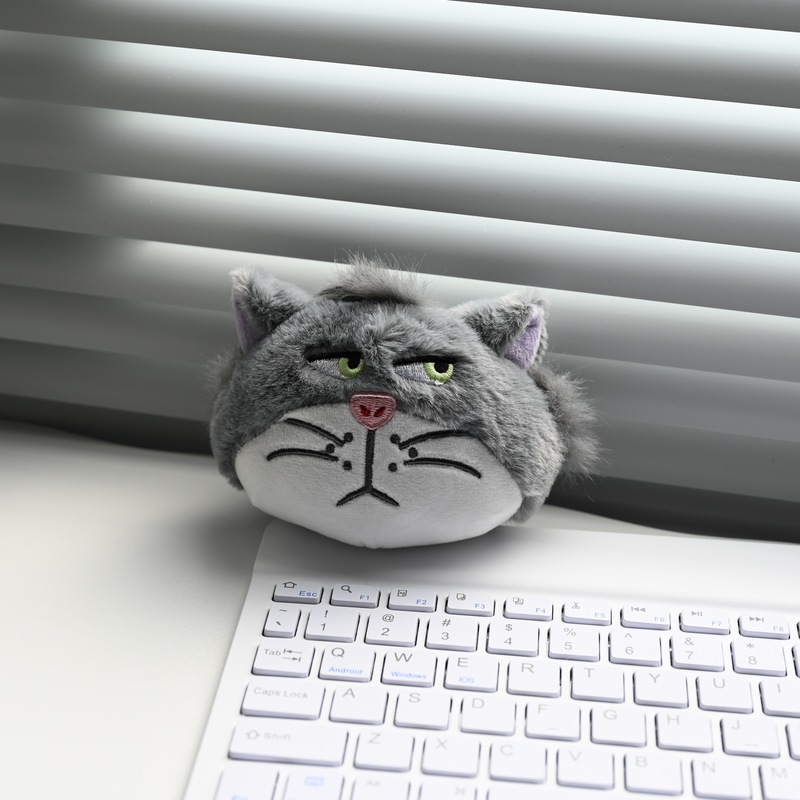 网红搞怪路西法猫毛绒玩具公仔卡包零钱包礼物男女生公仔|undefined