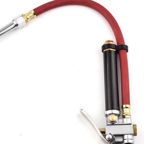 Pistola de presión de neumáticos medidor de presión de neumáticos pistola de aire medición de presión herramienta de llenado de aire de neumáticos con regla pistola de presión de neumáticos multifuncional