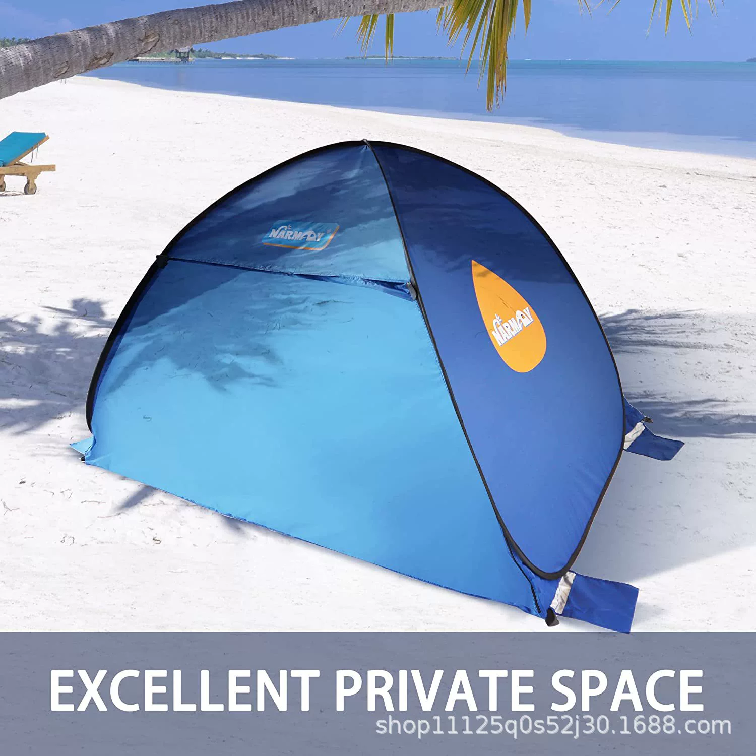 Beach tent, custom-made, family style