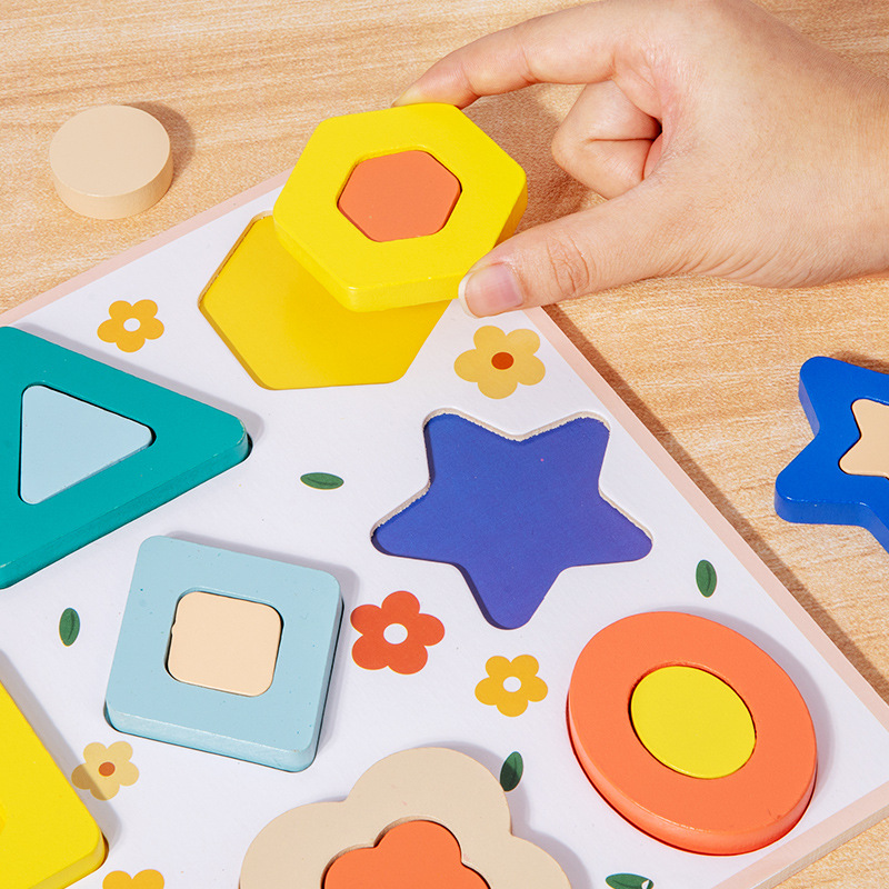 Rompecabezas grande de madera para niños bebé forma tráfico animal fruta cognitiva educación temprana rompecabezas educativo juguete