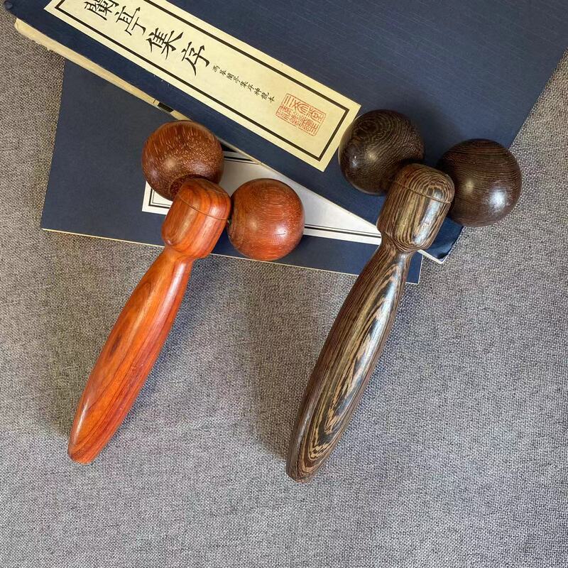Chicken Wing Wood Double-Ball Roller Massager for Face, Legs, and Whole Body Beauty Massage Stick, Wooden Face Slimming Tool Chicken Wing Wood Double-Ball Roller Massager for Face, Legs, and Whole Body Beauty Massage Stick, Wooden Face Slimming Tool