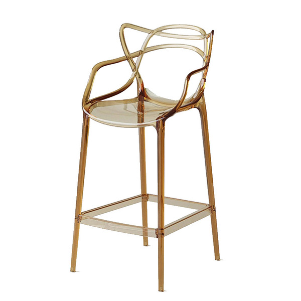 Transparent acrylic bar chair designer crystal high stool bed and…