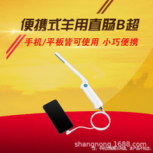 羊用腔内微凸直肠线阵兽用B超机便携式B型超声诊断设备动物测孕