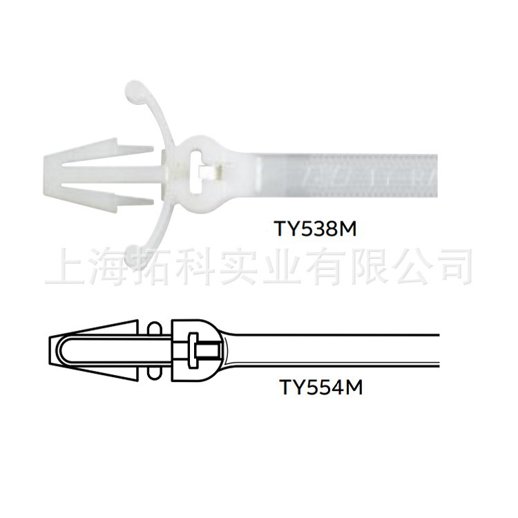 TY54M_ABB通贝Ty-Rap系列插销式尼龙66扎带 3.6×151mm