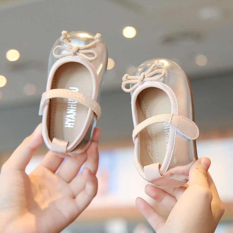 Spring and Autumn 2025 New Baby Girl 01-2 Years Old Children's Princess Single Shoes Soft-soled Baby's Small Leather Shoes