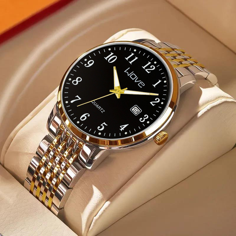 Men's Watch Korean Version Trendy Fashion Men's Watch Factory Foreign Trade Aliexpress Hot-Selling Single Calendar Luminous