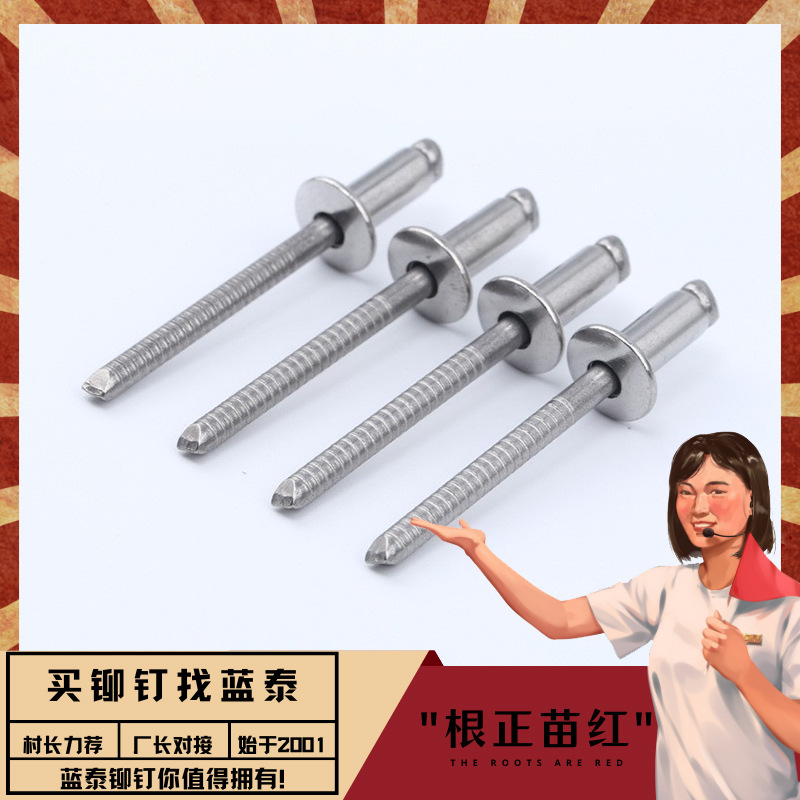 封闭型铆钉 不锈钢304封闭型铆钉 铝铁封闭型铆钉