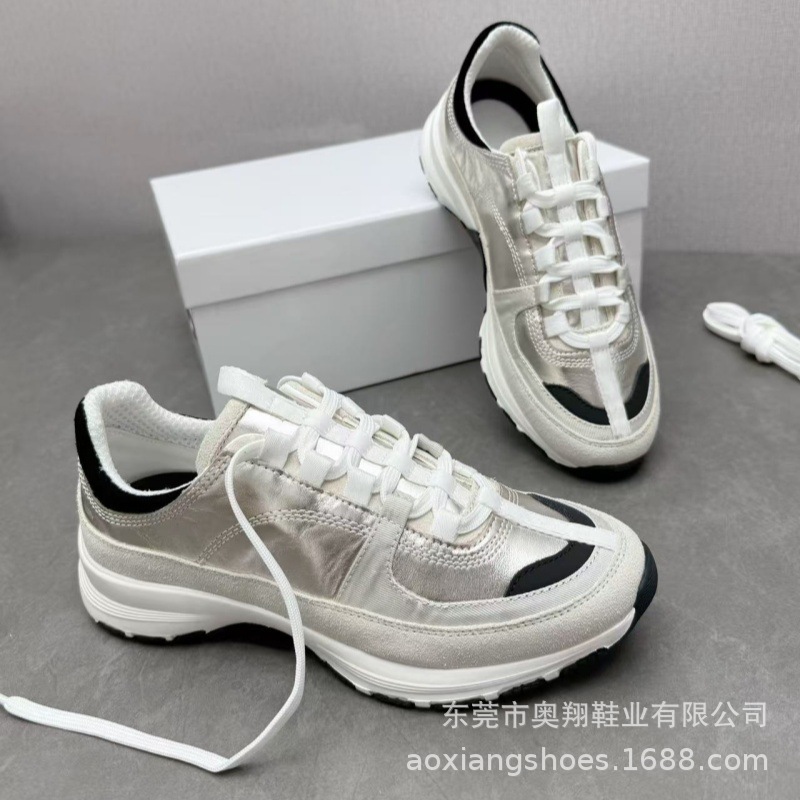 工厂现货高定无标版~ 25小香风早秋新款增高老爹鞋暴走鞋运动女鞋|undefined