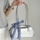 2025 New Handbag Bag Korean Niche Shoulder Underarm Bag Spice Girl Style Fashionable Large Capacity silver Pillow Bag